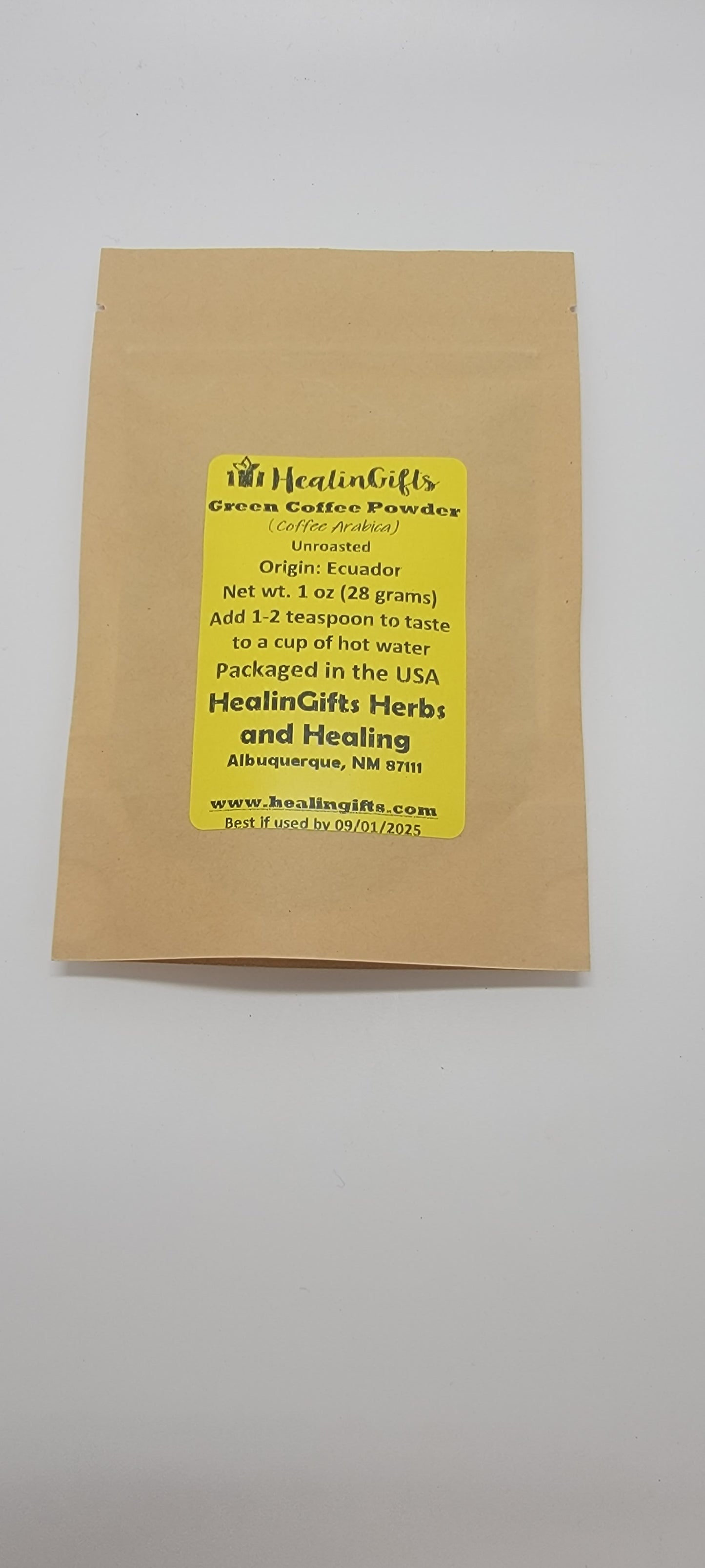 Green Coffee powdered 1 oz