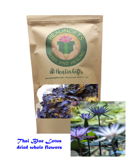 Blue Lotus dried flower or Nymphaea caerulea