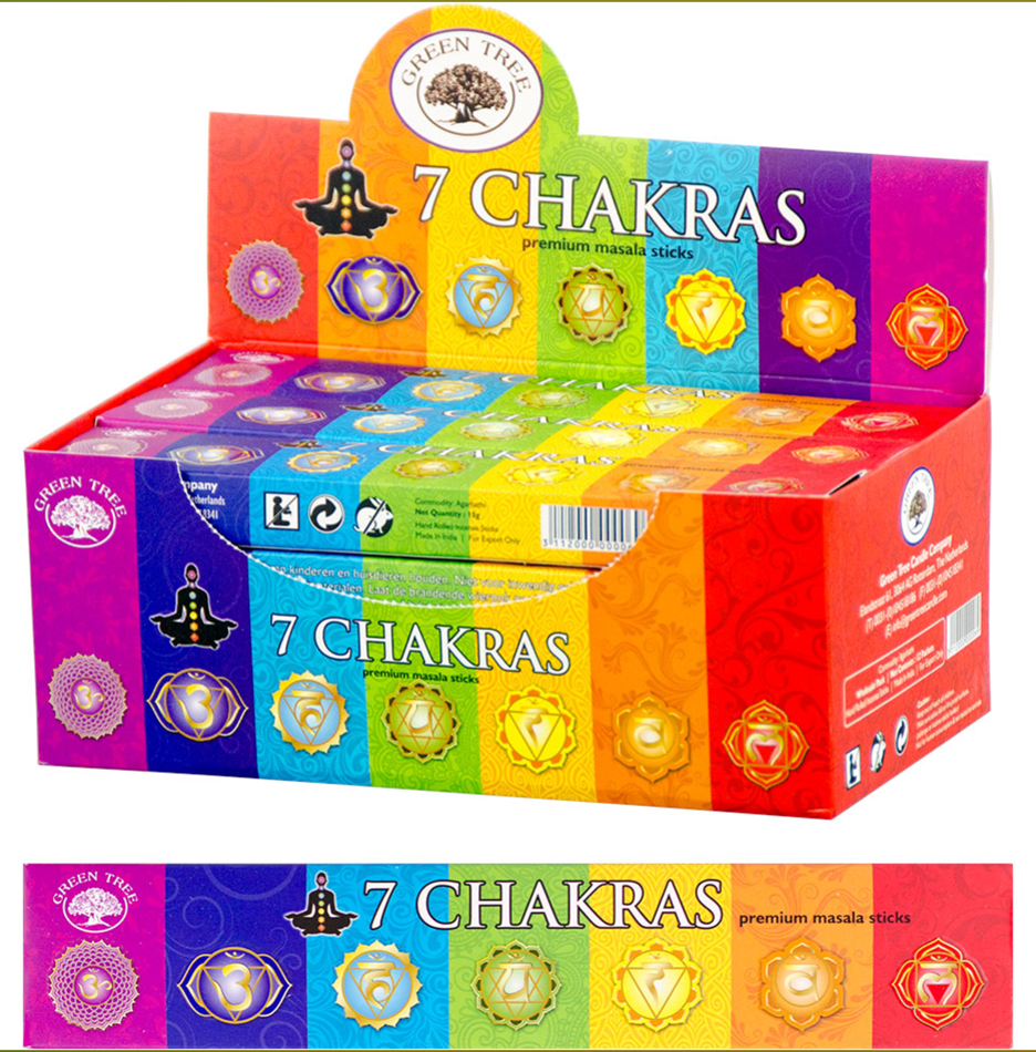 Incienso 7 Chakras Árbol Verde 15 gr