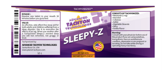 Tachyon Sleepy Z - Effective Sleep Aid (Online ordering)