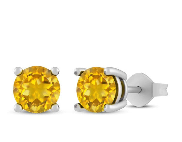 Aretes con circonita cúbica de 5 mm - Plata - Energize Ear's Microsystem
