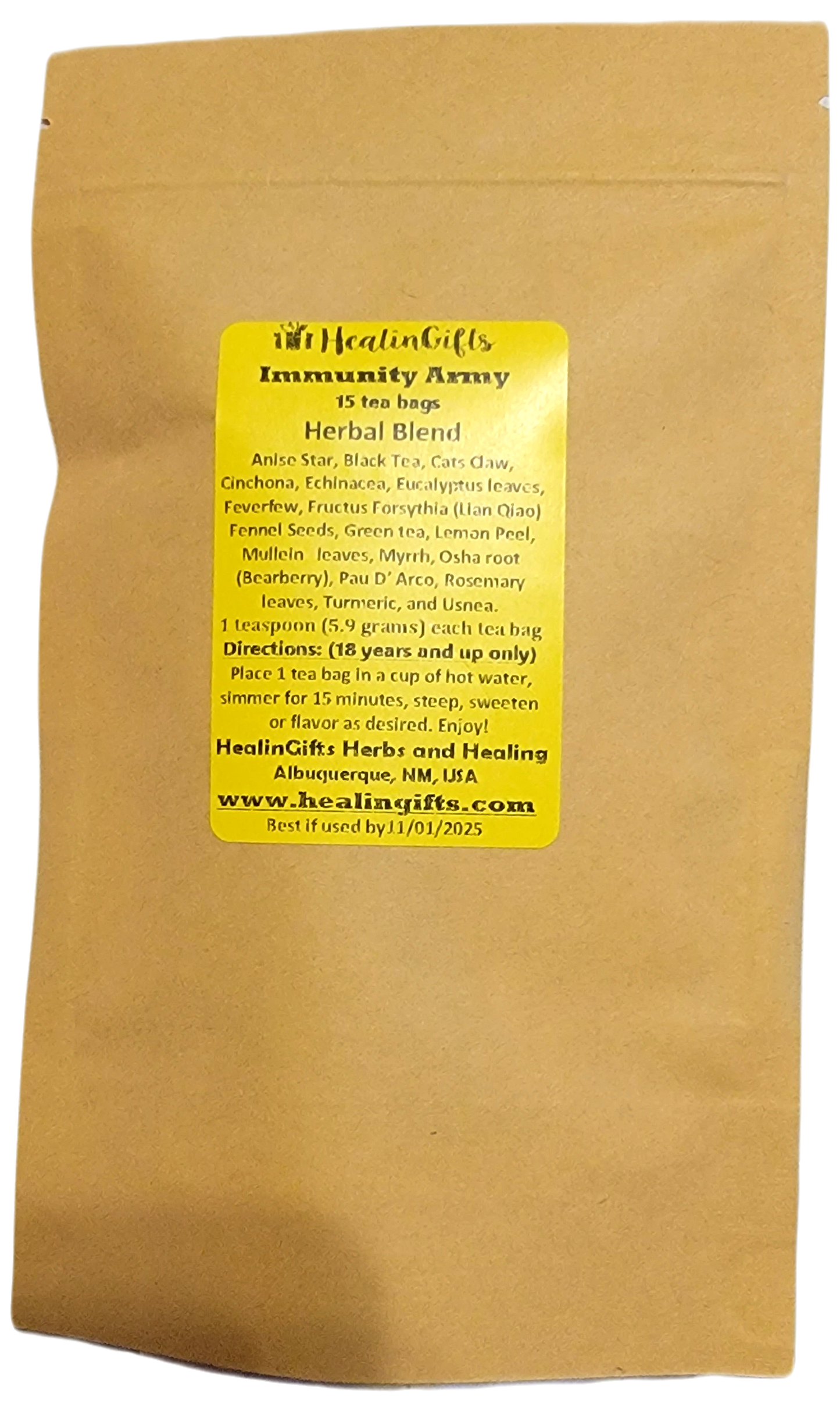 Immunity Army Herbal blend 15 teabags