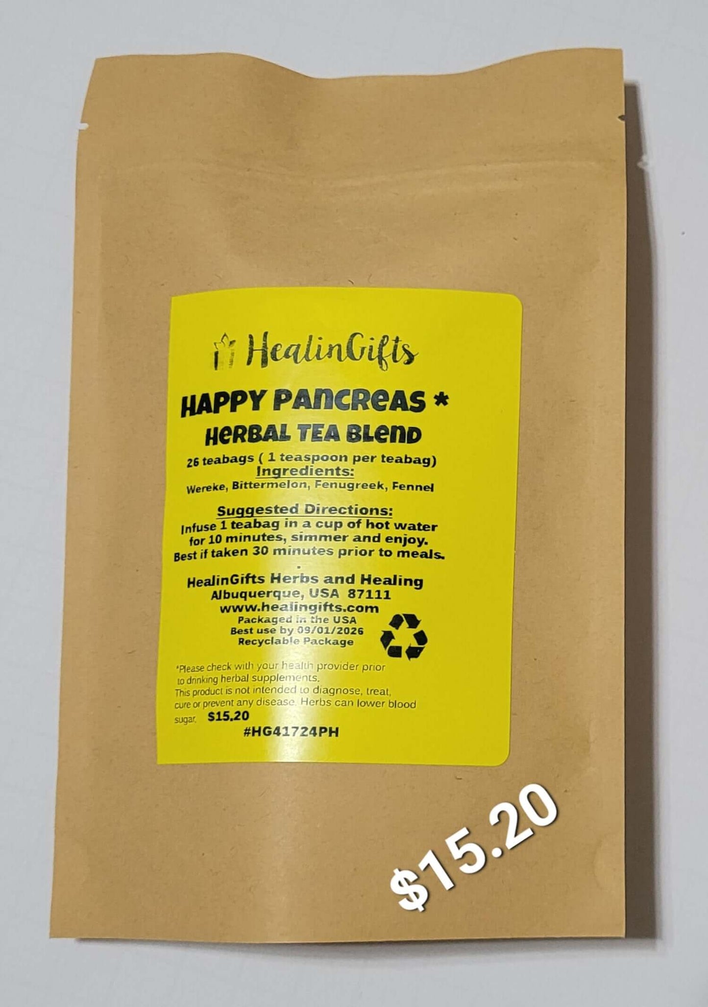 Happy Pancreas 26 teabags