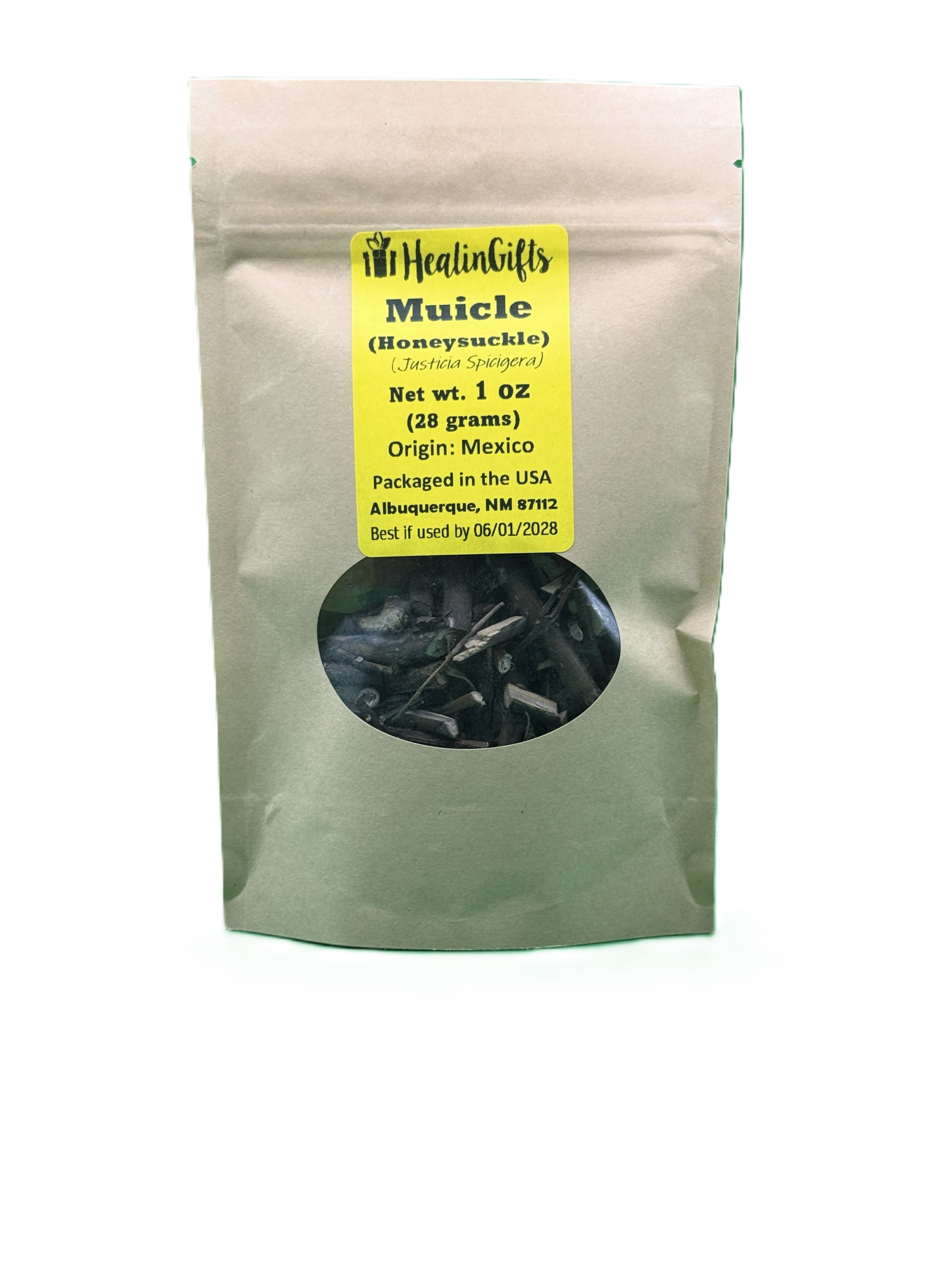 Honeysuckle or Muicle 1 oz (28 g) Justicia spicigera or the Mexican honeysuckle herb