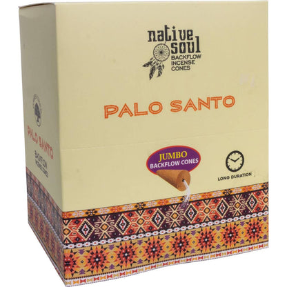 Native Soul Jumbo Backflow Cones - Palo Santo