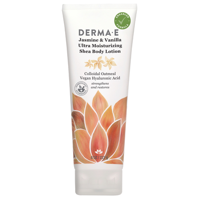 Jasmine & Vanilla Ultra Moisturizing She DermaE Natural Bodycare   8 Ounces