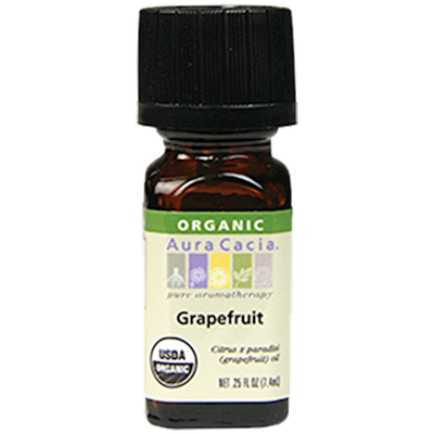 Grapefruit Organic Essential Oil Aura Cacia   0.25 Ounces