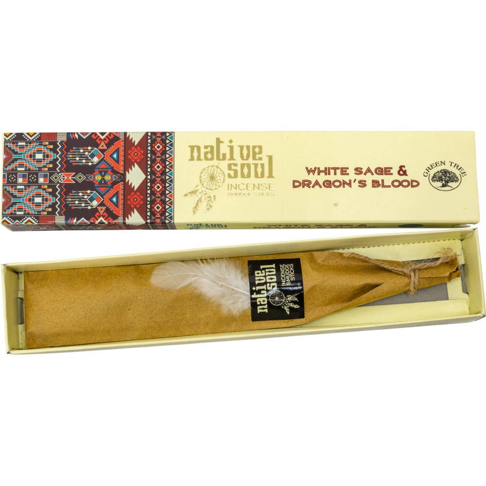 Native Soul Incense 15 Gr - White Sage & Dragon's Blood