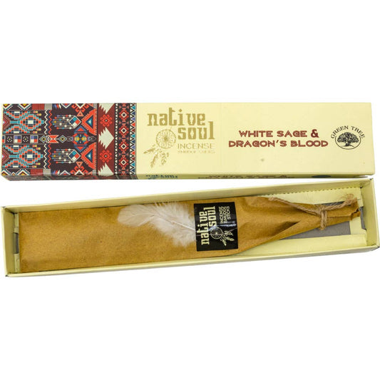 Native Soul Incense 15 Gr - White Sage & Dragon's Blood