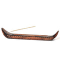 Canoe shaped Incense Burner with design 14"
