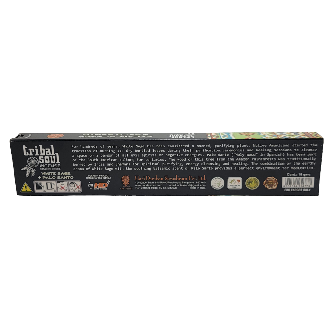 White Sage & Palo Santo - Tribal Soul Incense