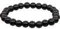 Black Obsidian 8 mm round  bead bracelet