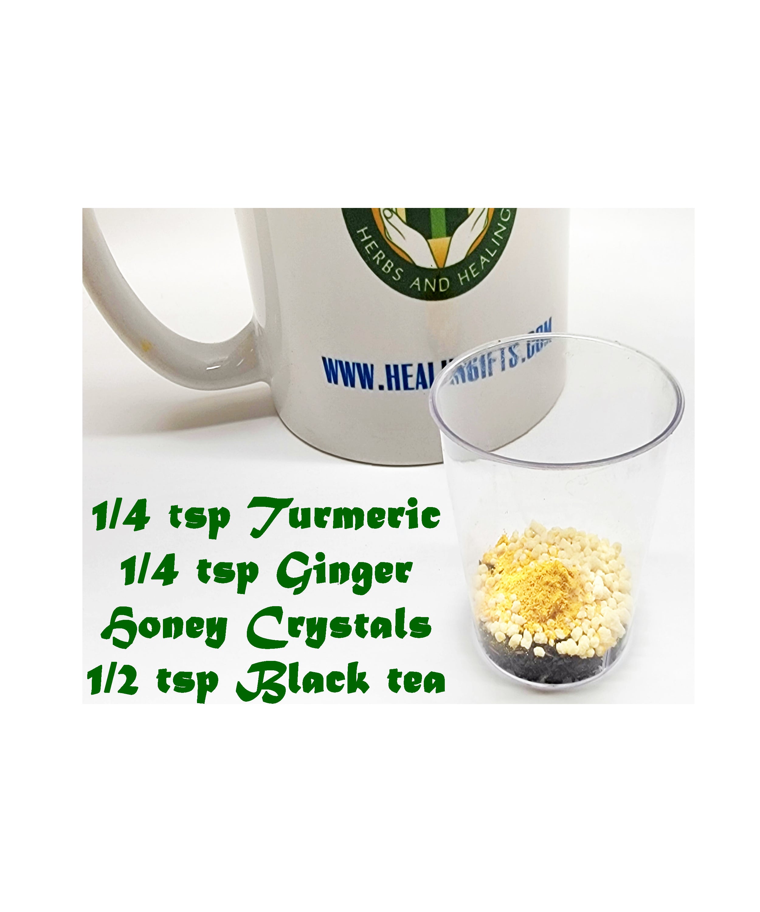 Té negro con cristales de cúrcuma y miel de jengibre 15 bolsitas de té por caja lista para regalo