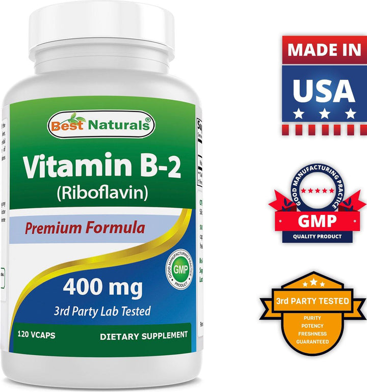 Vitamin B2  400 mg 120 cap by Best Naturals