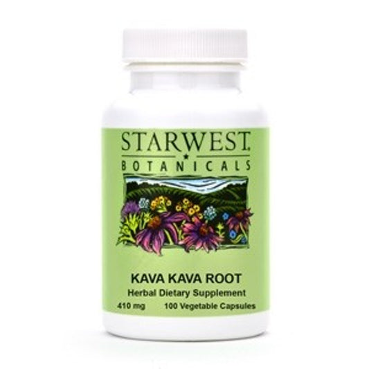 Kava Kava root 410 mg capsules  100 vegetable capsules