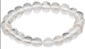 Clear Crystal Natural 8 mm round  bead bracelet
