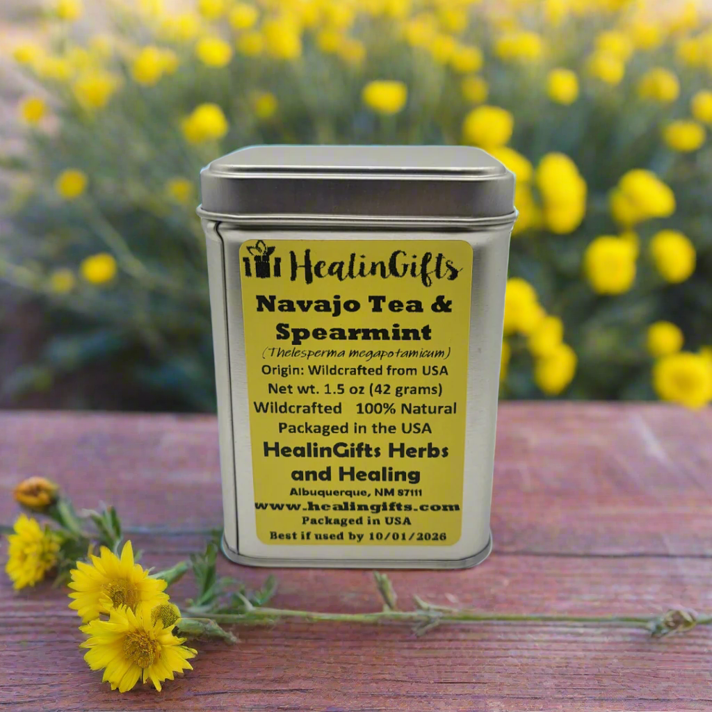 Navajo Tea with Spearmint in 1.5 oz (42 grams) tin can by HealinGifts ...