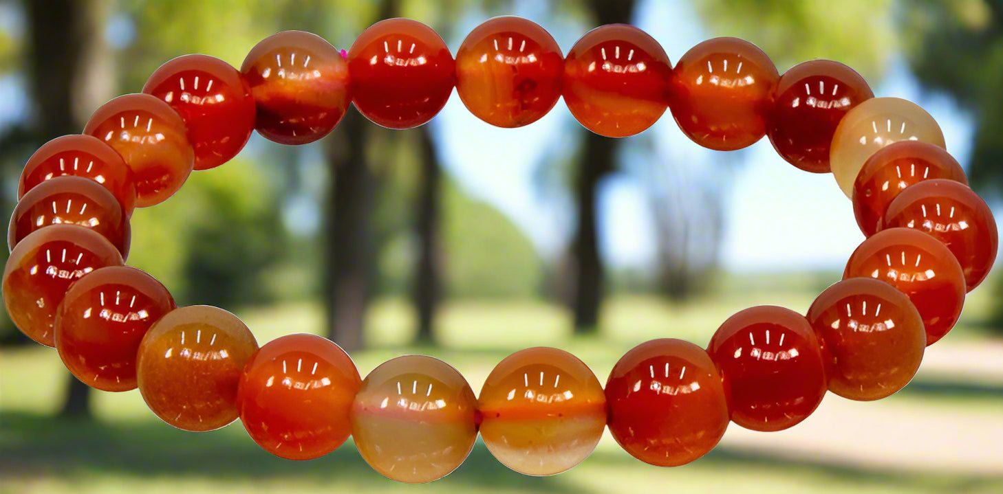 Agate red and brown bracelet from Healingifts
