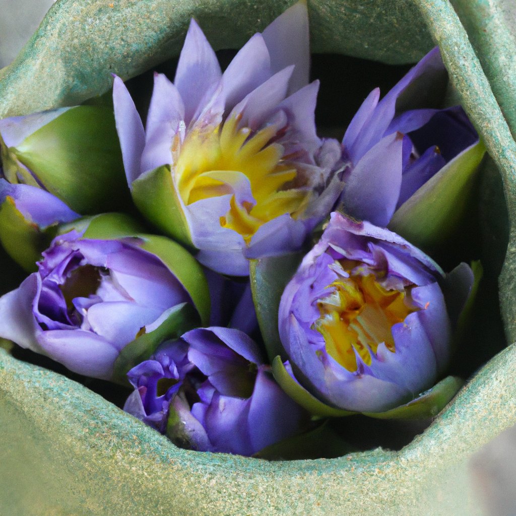 Blue Lotus dried flower or  Nymphaea caerulea