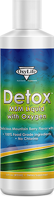 Detox MSM Liquid with Oxygen 16 oz by Oxy Life, LLC.