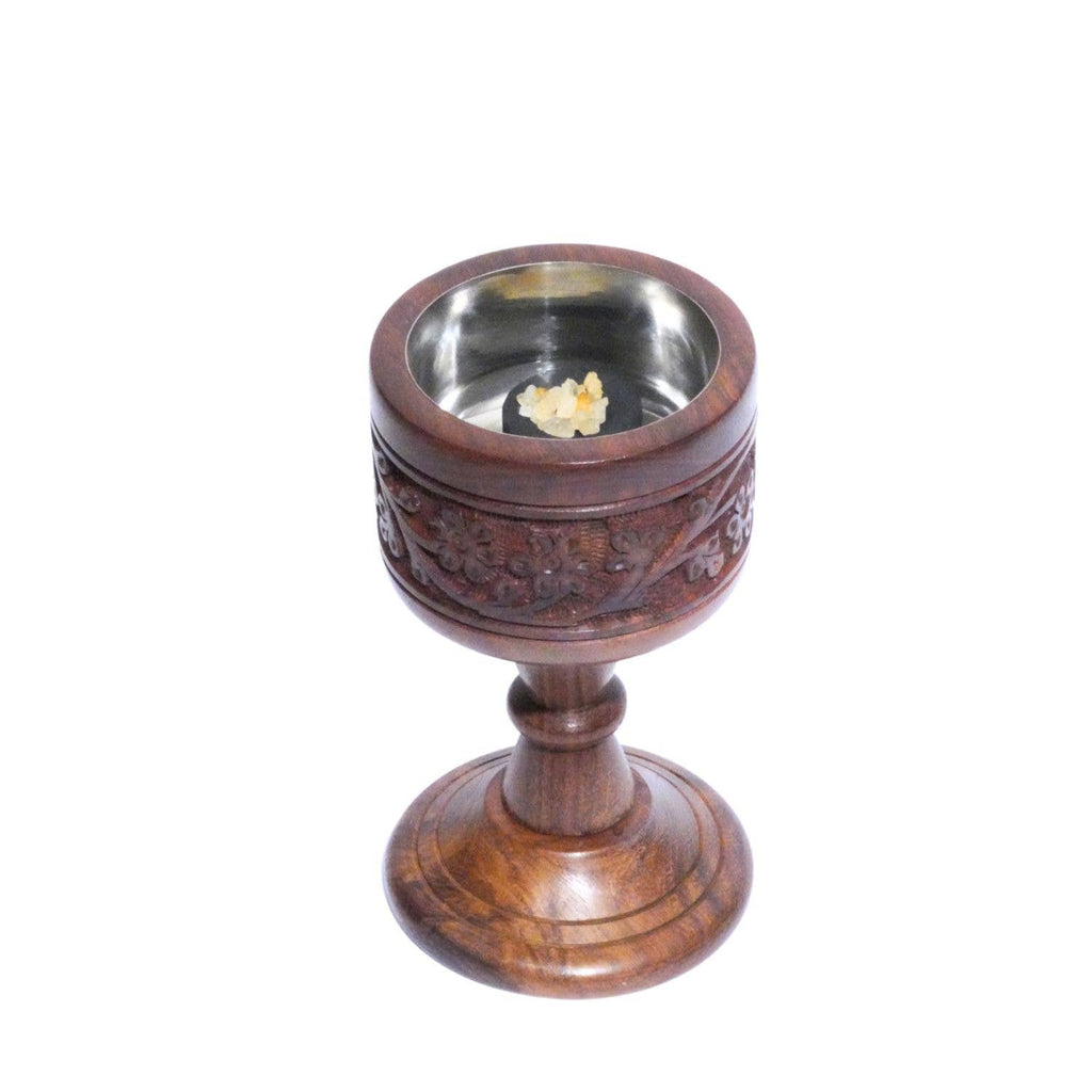 Wood Podestal Charcoal Burner