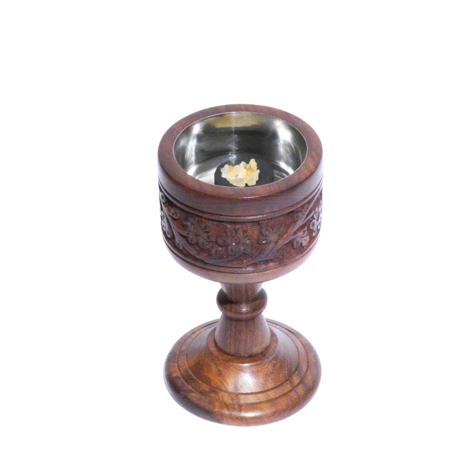 Wood Podestal Charcoal Burner
