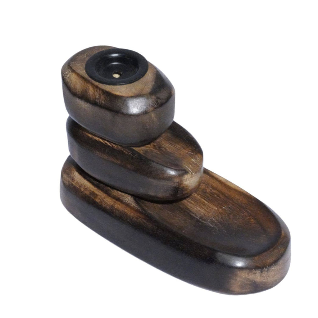 Stylish 3 tier wood backflow burner