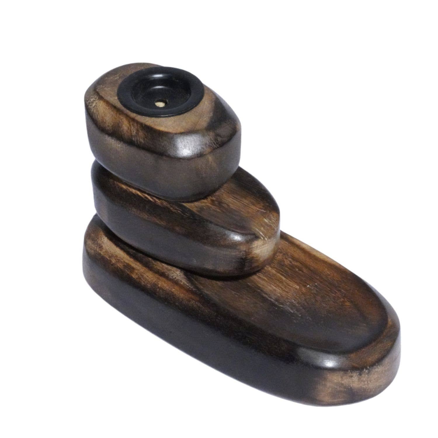 Stylish 3 tier wood backflow burner
