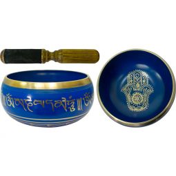 Colored Singing Bowl Small - Fatima Hand