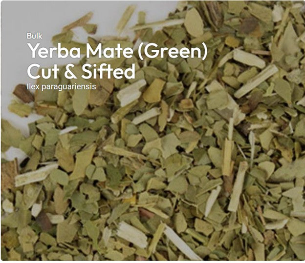 YERBA MATE LEAF, CUT & SIFTED,  Green