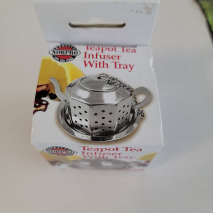 Tea pot  Infuser with tray