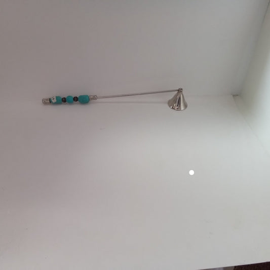 Candle Snuffer with beaded turquoise handle
