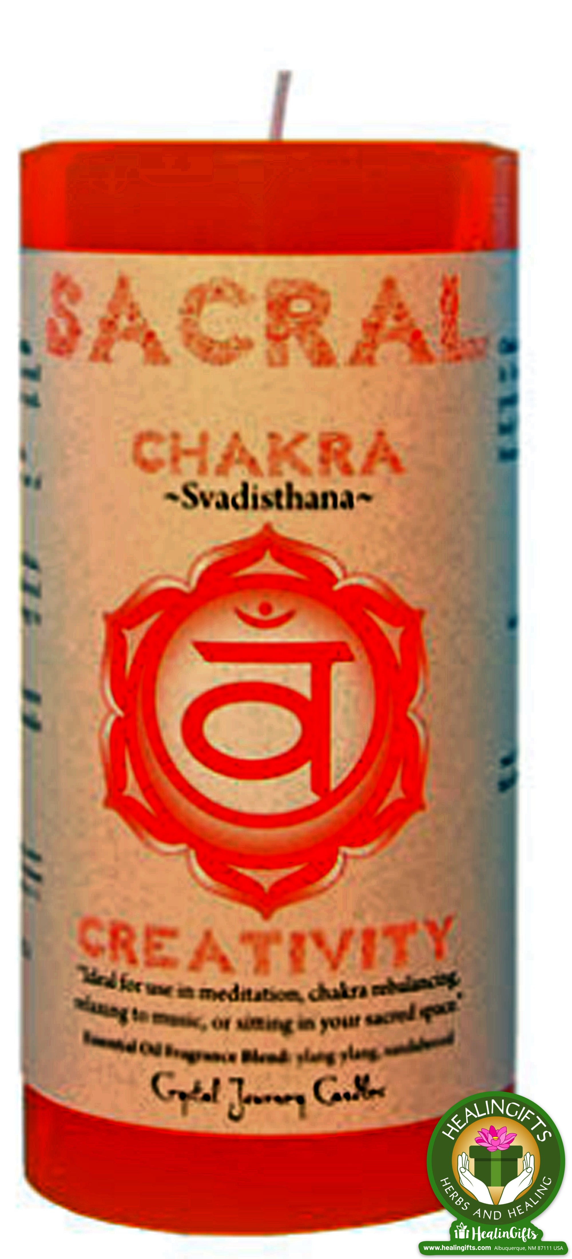 Velas del pilar de los chakras