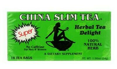 China Slim Tea Super Slim Dieter's Delight All Natural 18 Tea Bags