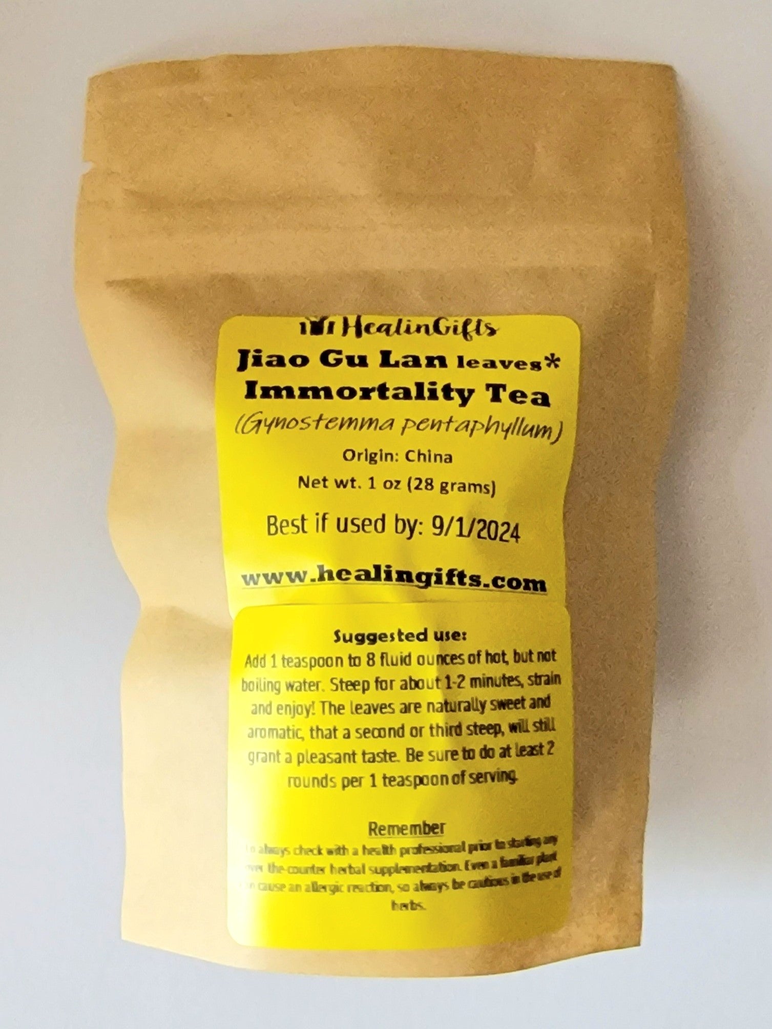 Jiaogulan, Gynostemma, Superior herb tea leaves, Immortality Tea Pinyin