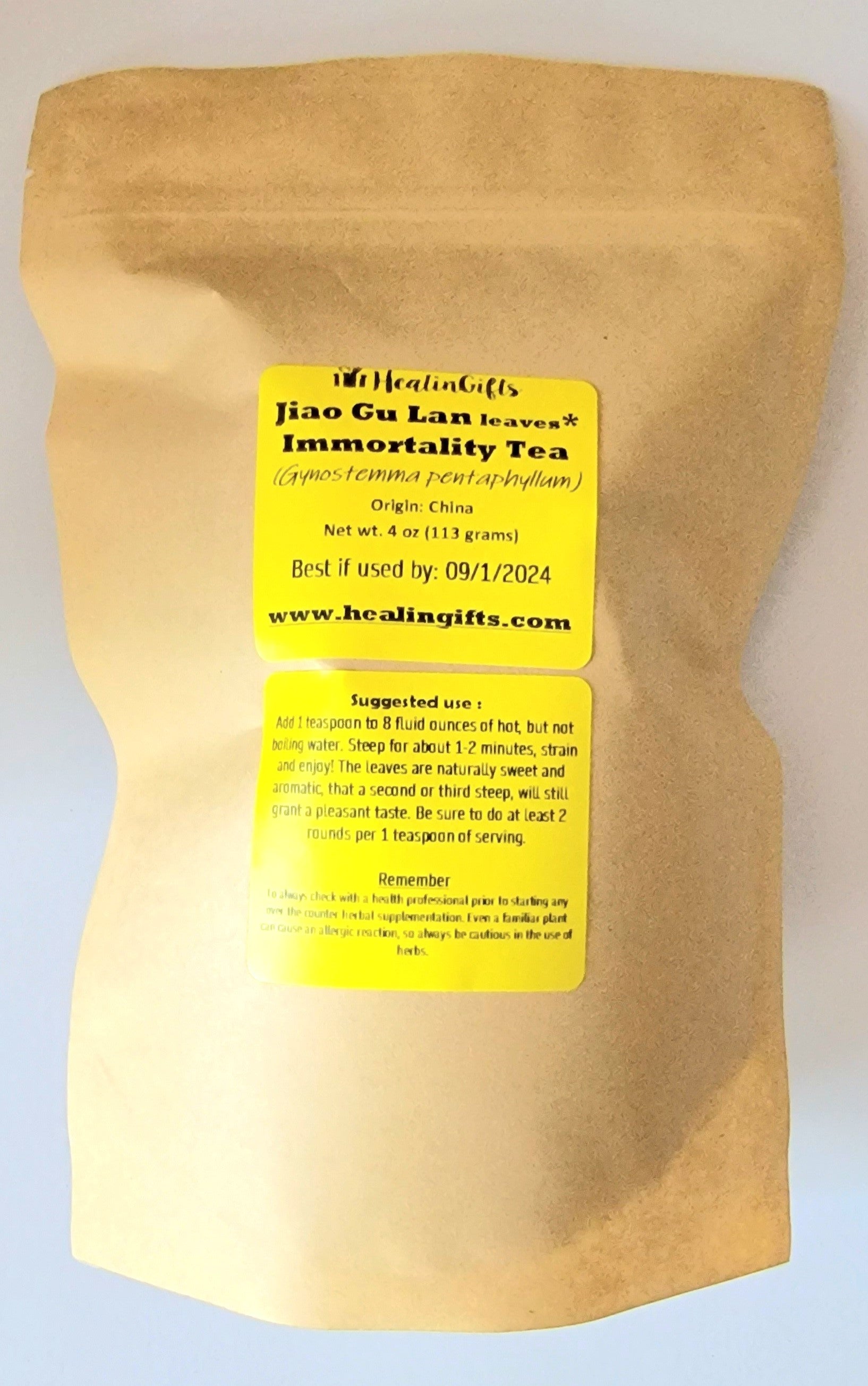 Jiaogulan, Gynostemma, Superior herb tea leaves, Immortality Tea Pinyin