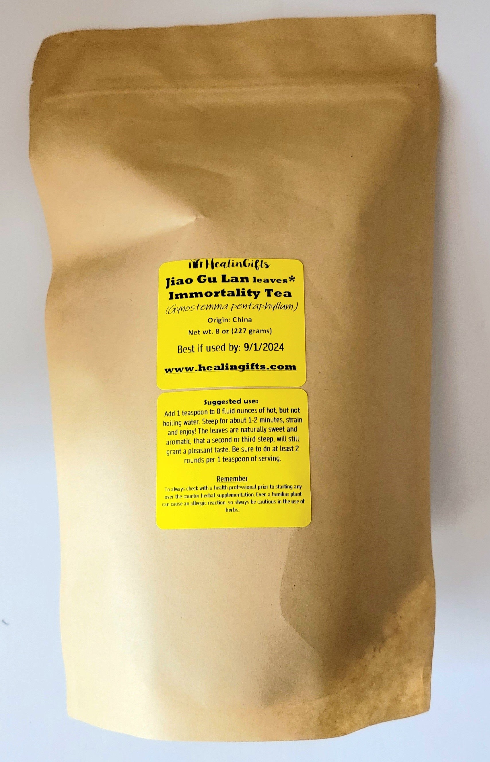 Jiaogulan, Gynostemma, Superior herb tea leaves, Immortality Tea Pinyin