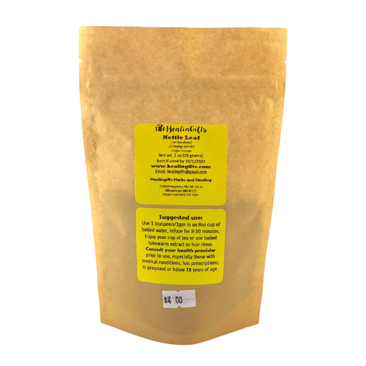 Polvo de hoja de ortiga