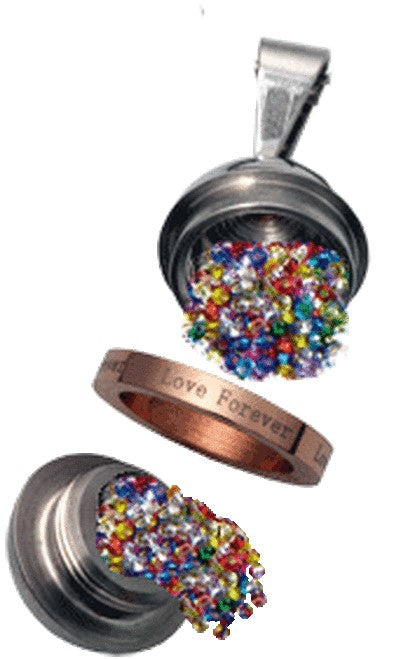 Colgante Orbe 5G con Anillo Dorado 