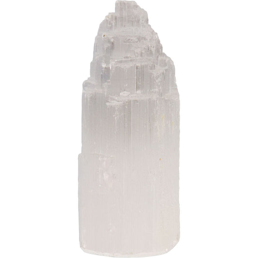 Selenite white Iceberg rough stone 4 inches