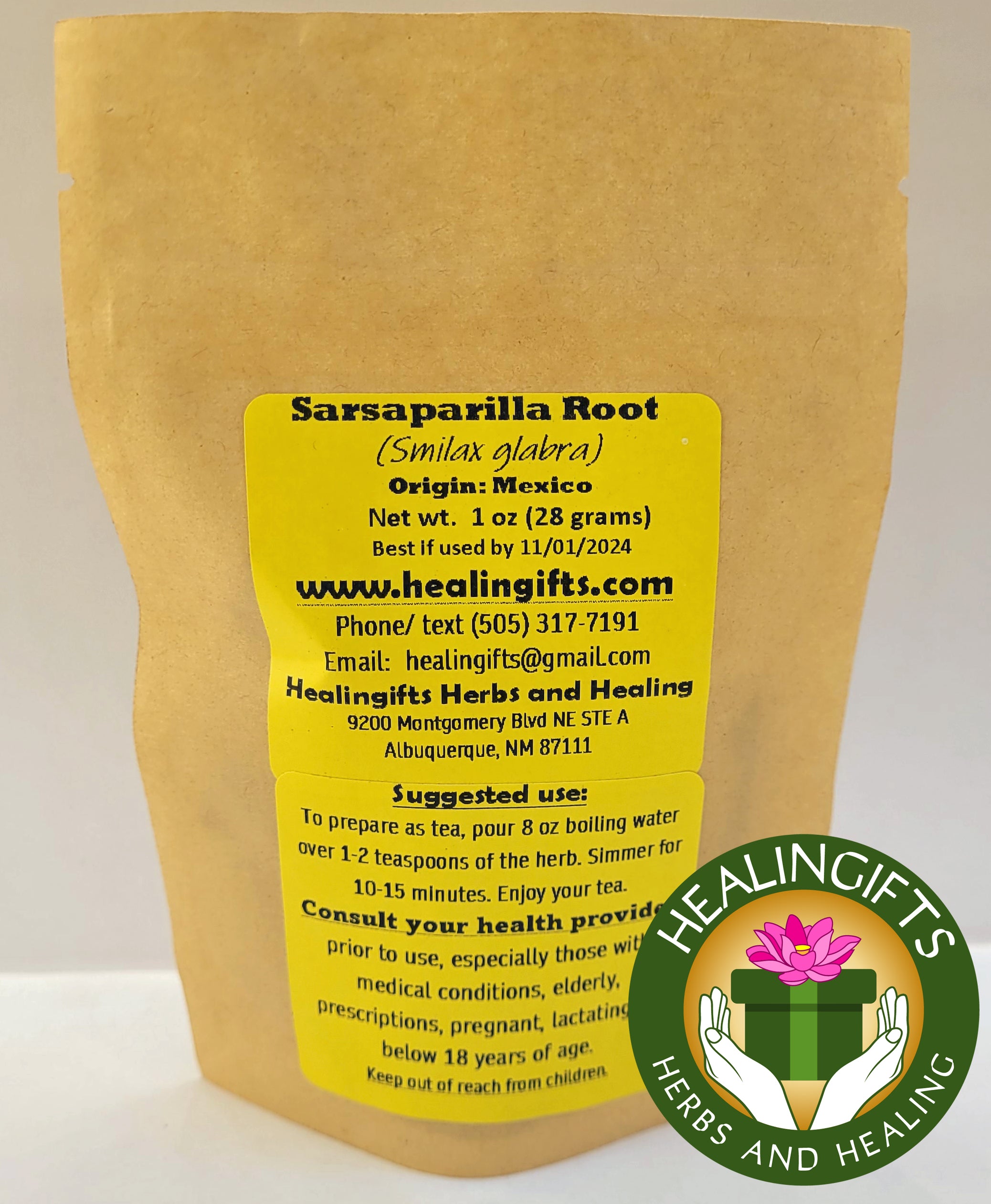 Raíz de zarzaparrilla