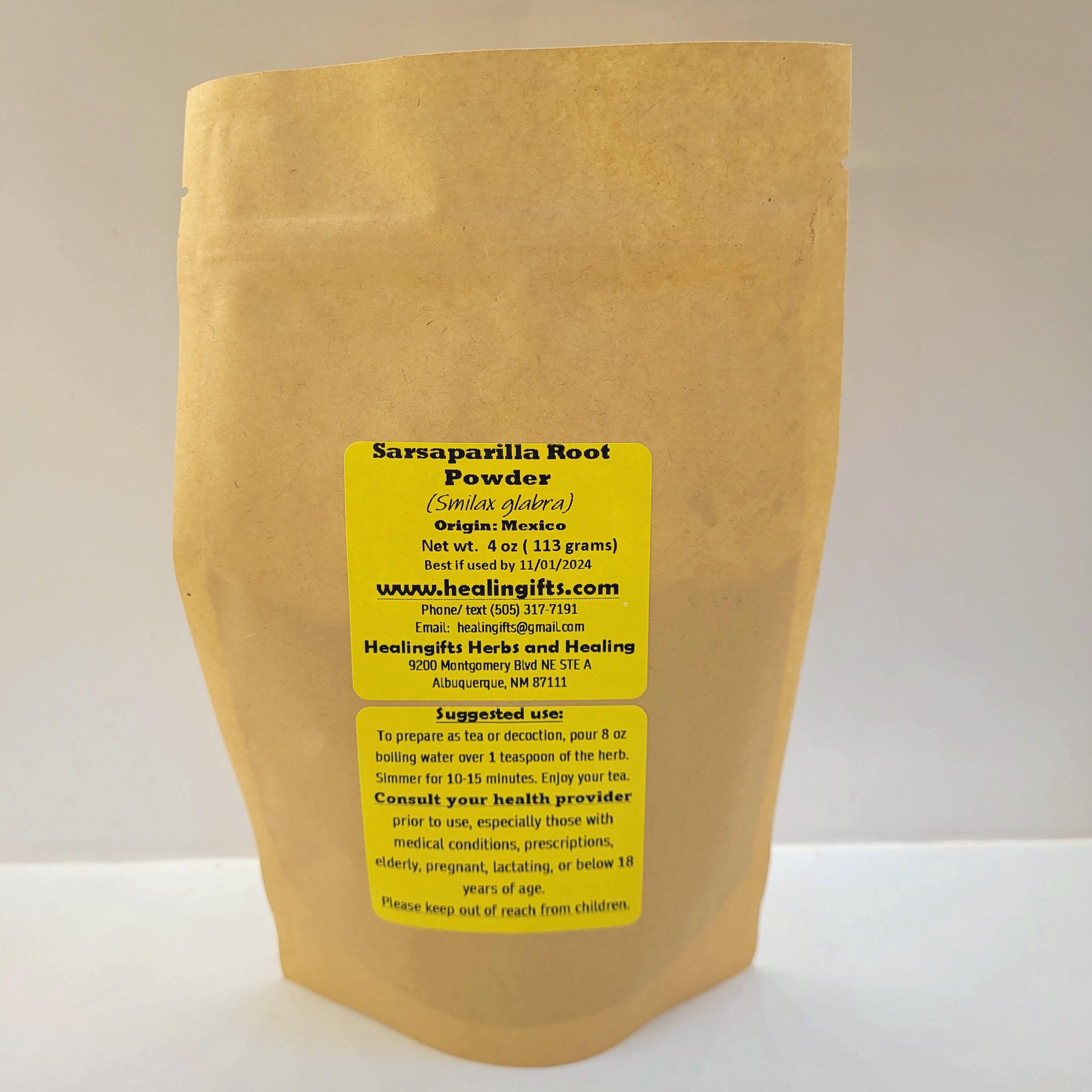 Raíz de zarzaparrilla