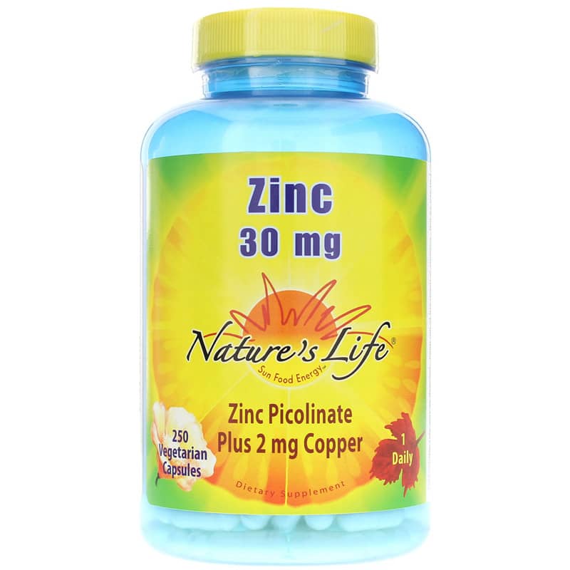 Natures Life Zinc 30 Mg with Copper