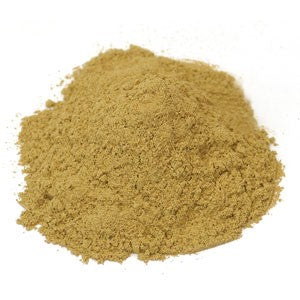 Polvo de raíz de muelle amarillo elaborado de forma silvestre
